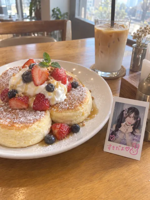 パンケーキとチェキ
